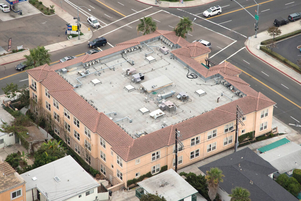 a commercial roof AOS Inc. installed