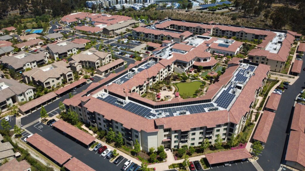 Full View of retirement home complex