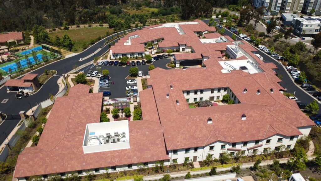 alternate top view of entrance buildings